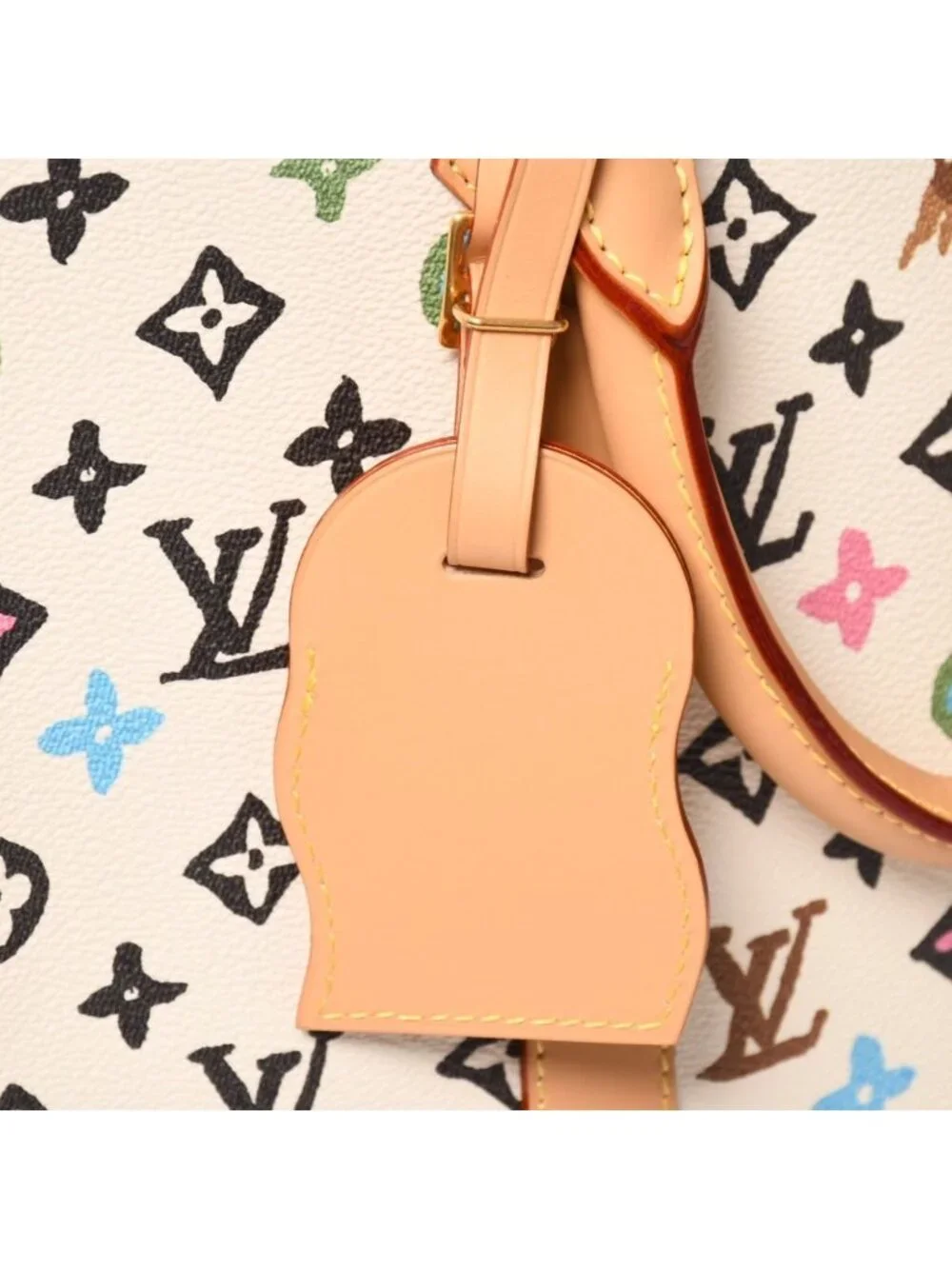 Louis Vuitton Monogram Craggy Sac Plat 2-Way Tote Bag Ivory Multicolor
